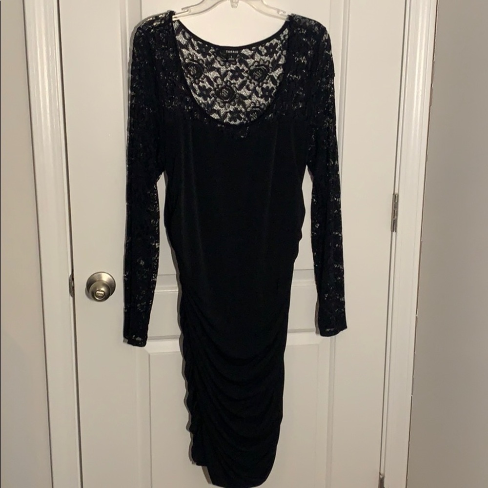 Torrid Black Lace Bodycon Dress